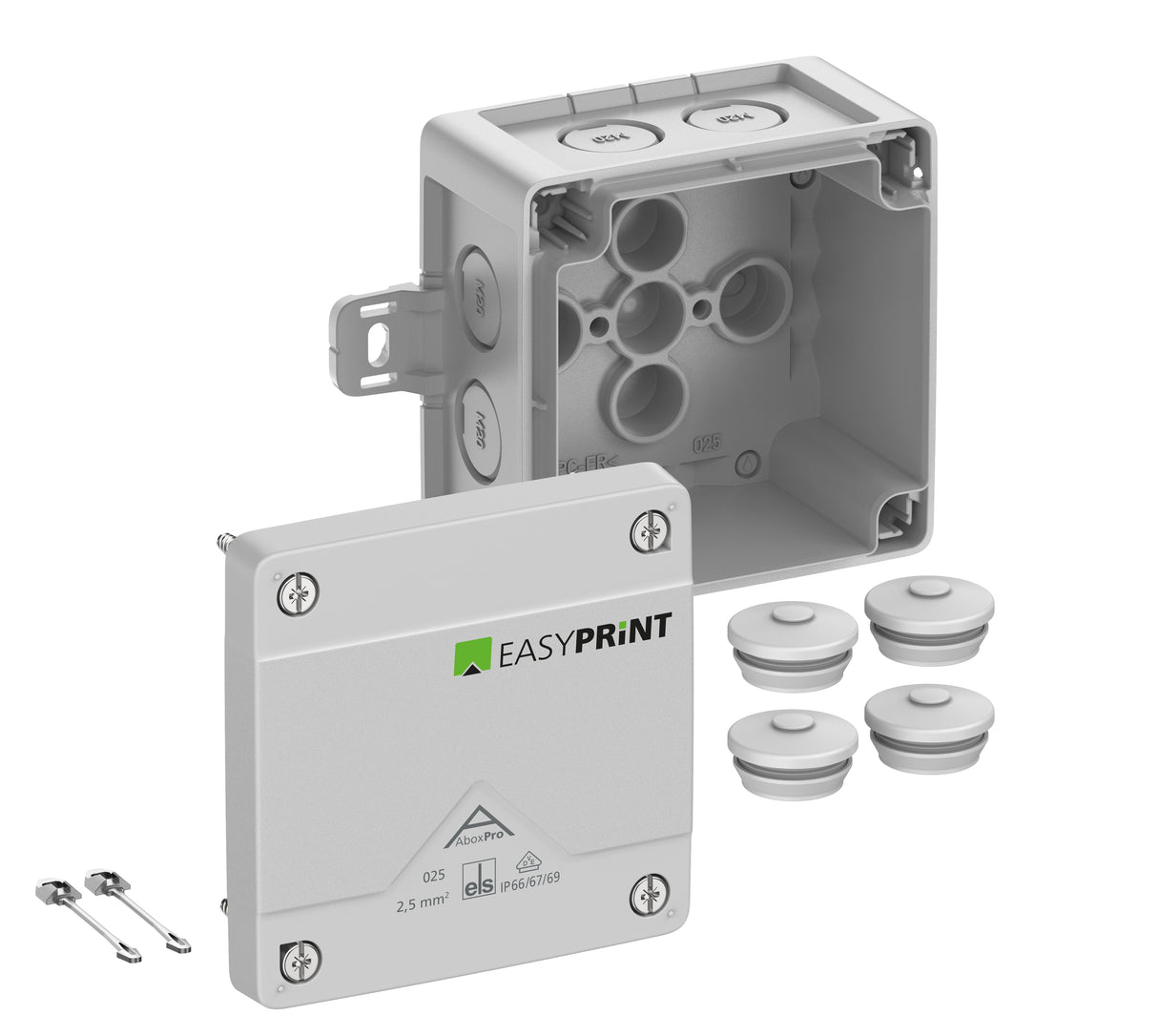 SPELSBERG Abzweigdose IP66/IP67/IP69 Kst Abox Pro 025 AB-L EasyPrint 2,5qmm hfr