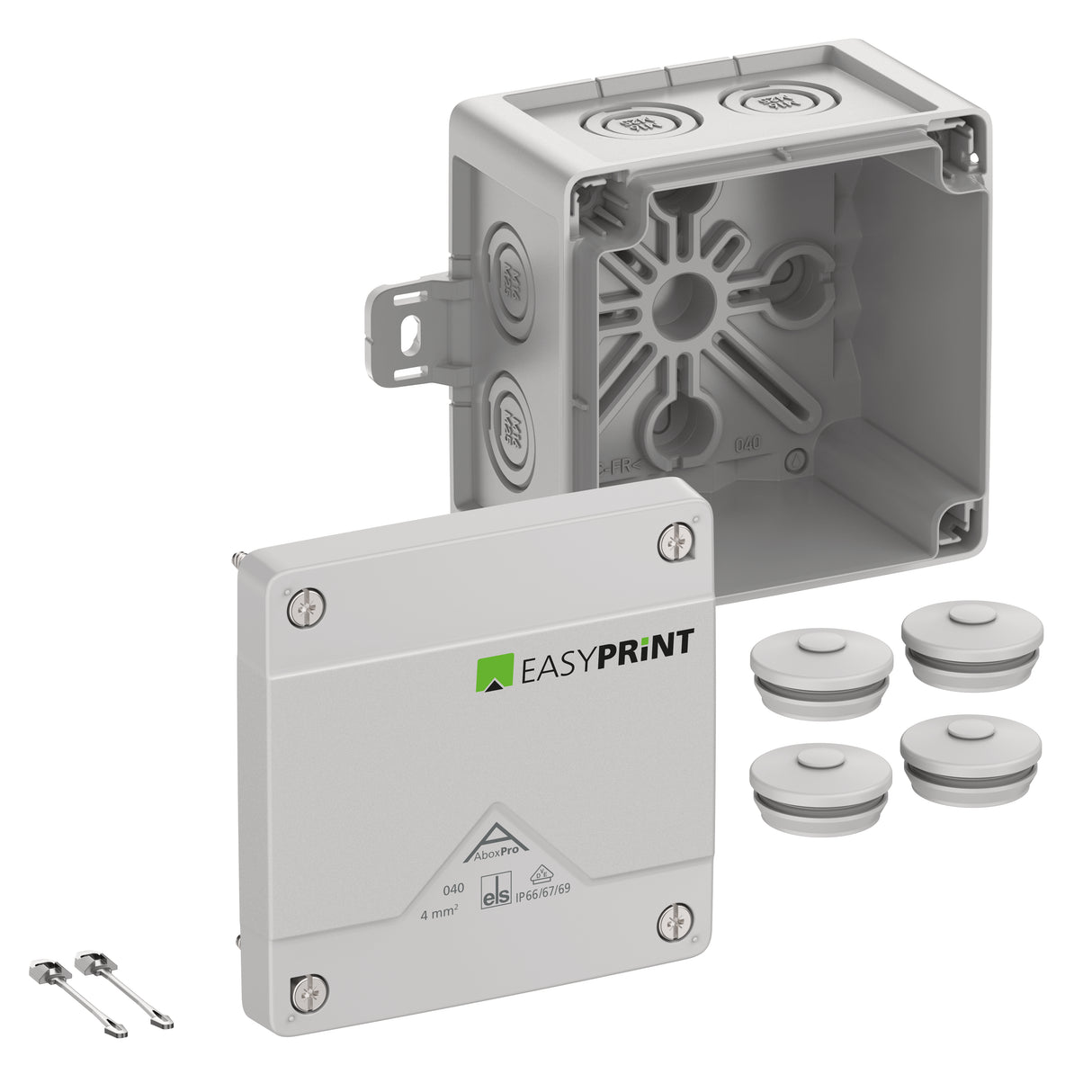 SPELSBERG Abzweigdose IP66/IP67/IP69 Kst Abox Pro 040 AB-L EasyPrint 4qmm hfr