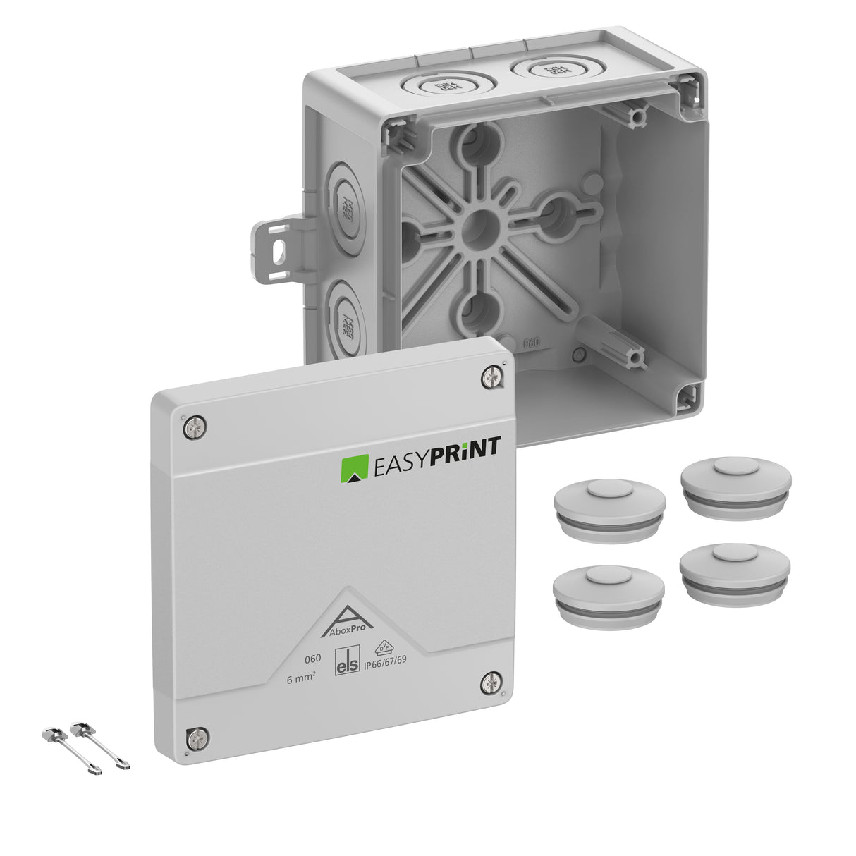 SPELSBERG Abzweigdose IP66/IP67/IP69 Kst Abox Pro 060 AB-L EasyPrint 6qmm hfr