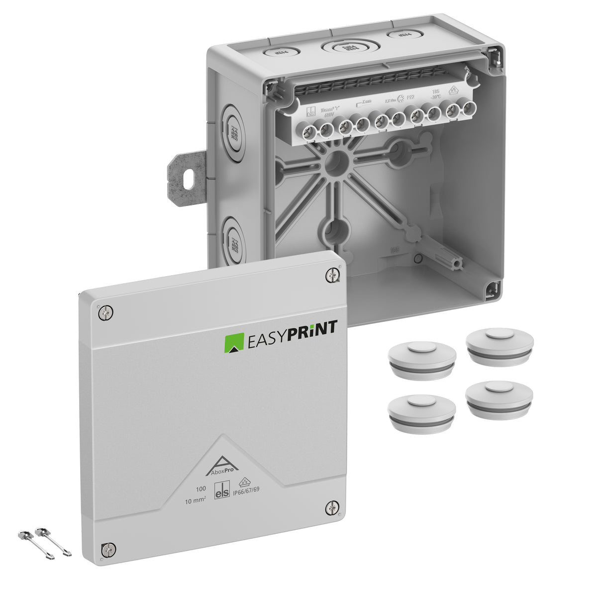 SPELSBERG Abzweigdose Schraubkl 10qmm Abox Pro 100 AB-10² EasyPrint IP66/IP67/