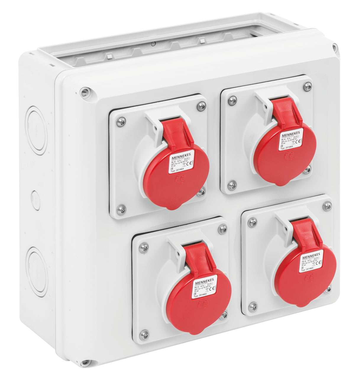 SPELSBERG CEE-Kombi Kst gr IP44 STK-Z 4x16 4x16A5p400V LS-Schalter