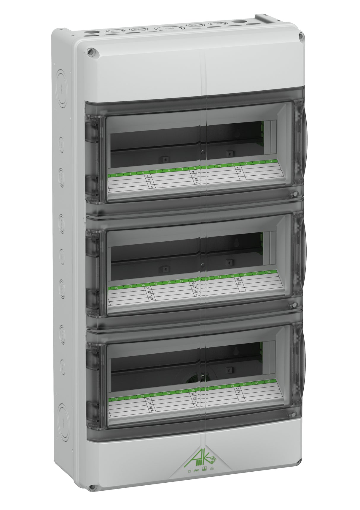 SPELSBERG Kleinverteiler AP 3x42TE Kst AK 42 UL IP65 315x600x155mm DIN-Schiene