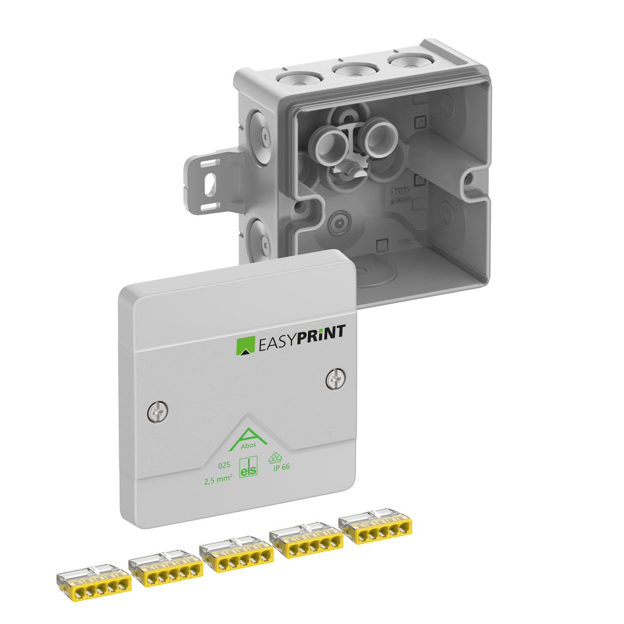 SPELSBERG Abzweigdose Steckkl IP66 Kst Abox 025 AB-2,5² EasyPrint 2,5qmm hfr