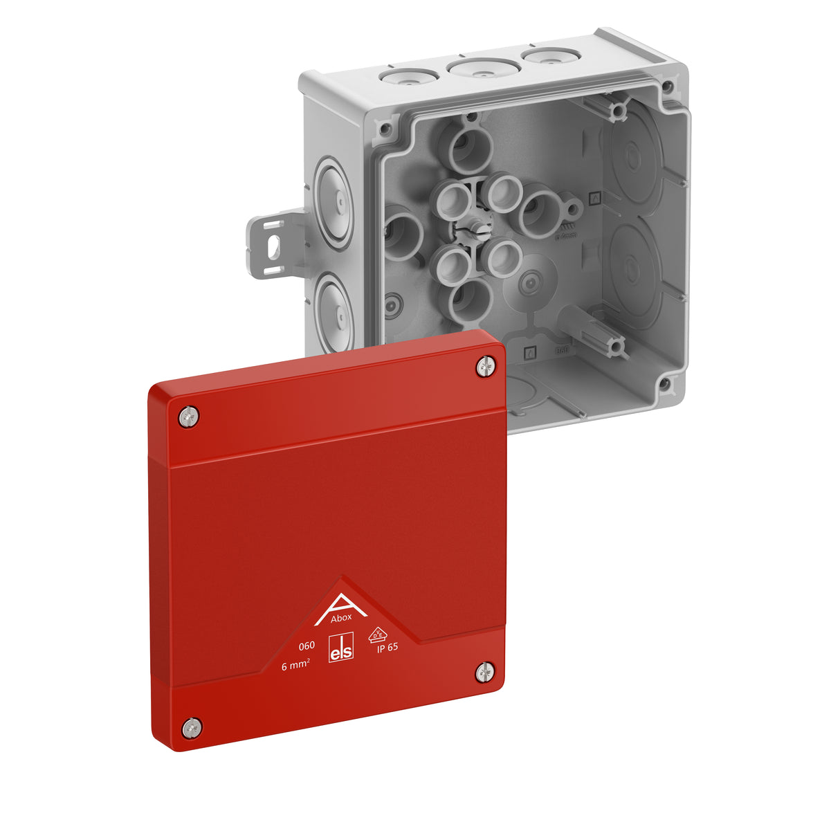 SPELSBERG Abzweigkasten 127x127mm Kst rt Abox 060 AB-L/SB IP66 IK07 hfr
