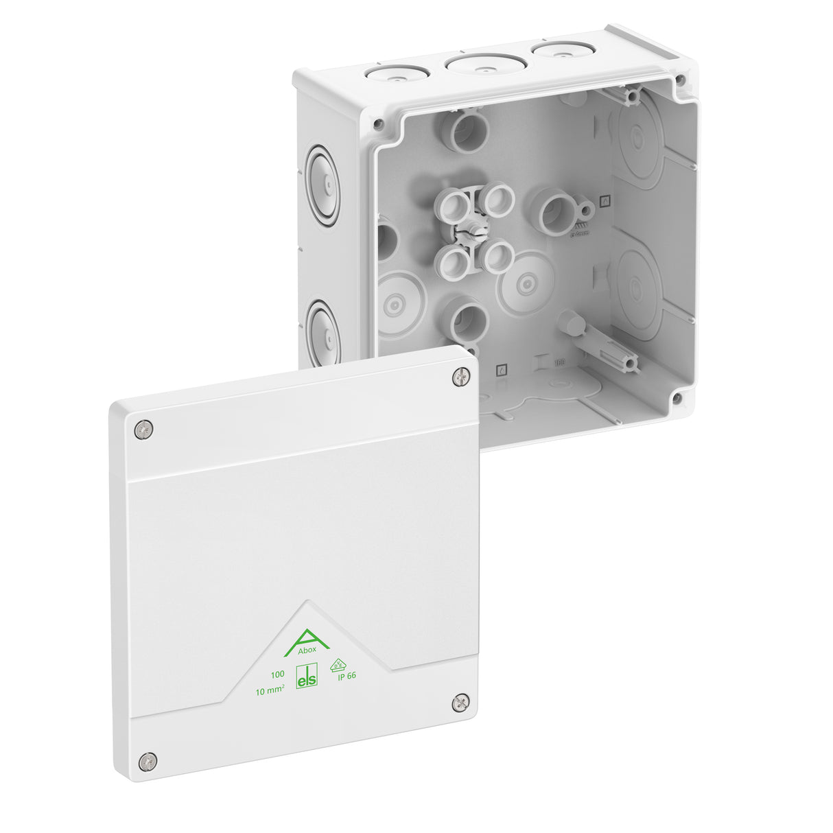 SPELSBERG Abzweigkasten 152x152mm Kst ws Abox 100-L/w IP66 IK07 hfr