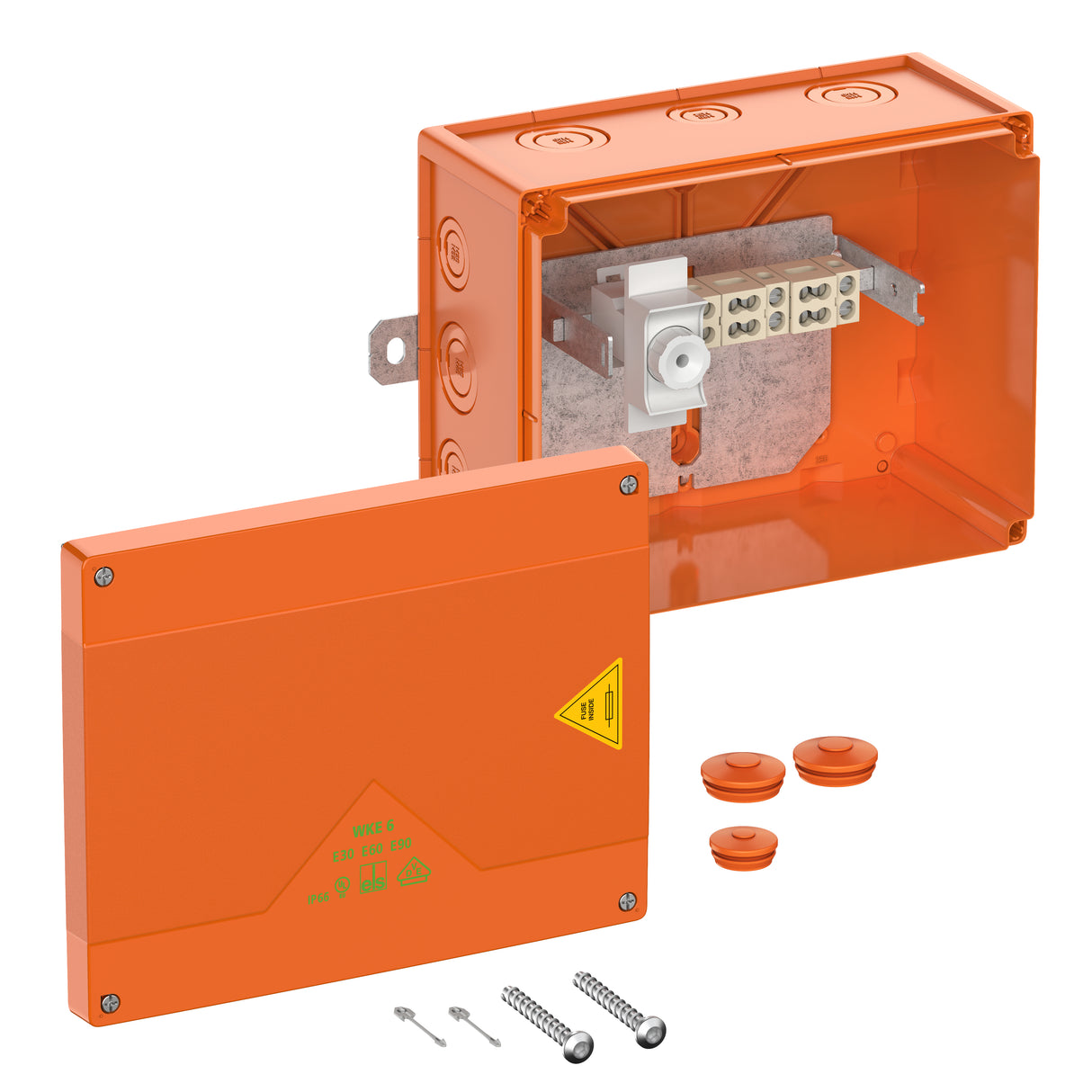 SPELSBERG Abzweigdose Klemme IP66 10qmm WKE 6 - 5/3 x 10² 1D0 250x200x120mm Kst