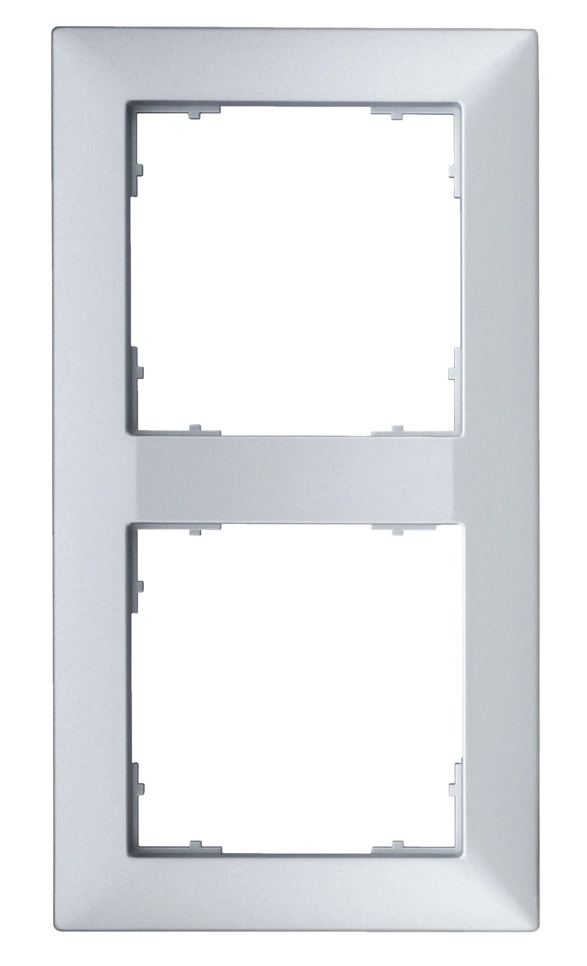 Rahmen 55x55mm, 2-fach, Silber (10er-Pack)