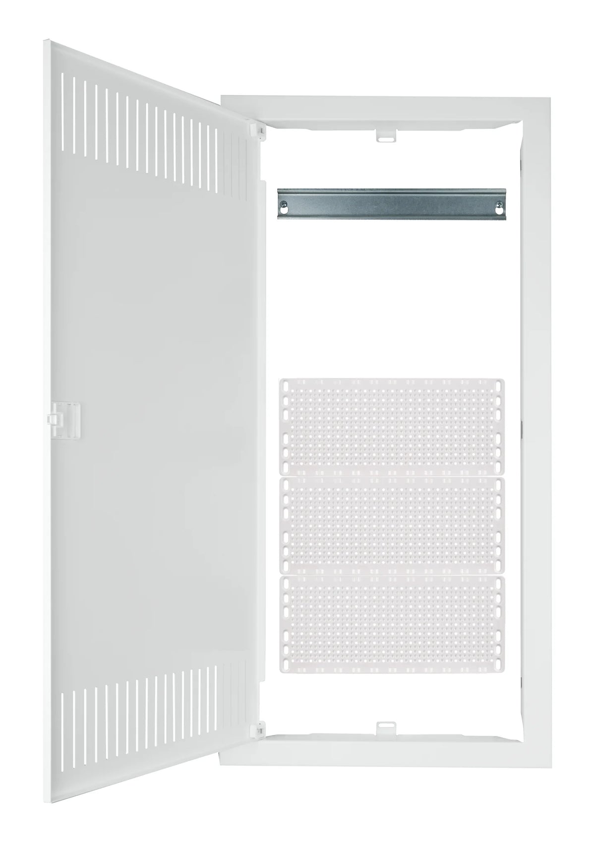 Rahmen, Tür, Einbauten für Mediaverteiler BK0857, 4-reihig