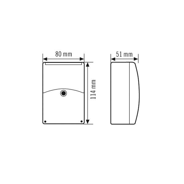 ESYLUX Dämmerungsschalter AP 1S 2300W ws CDS -A/T 60s/ein 60s/aus IP54