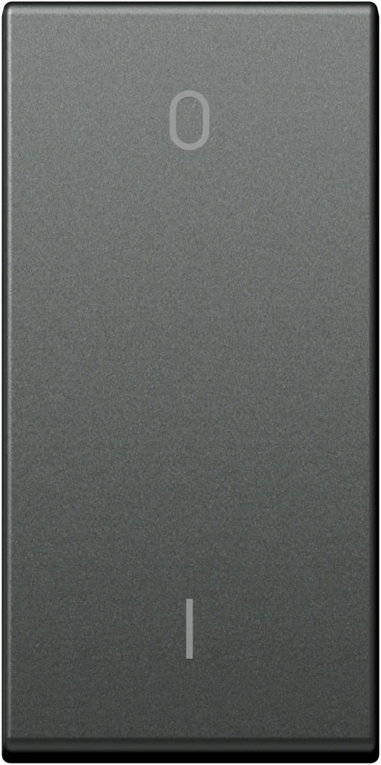 Schalterabdeckung mit EIN/AUS Symbol 1M, anthrazit (10er-Pack)