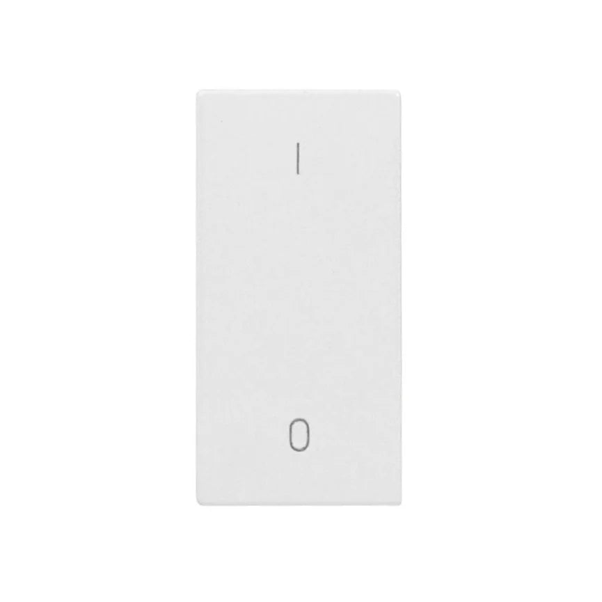 Schalterabdeckung mit EIN/AUS Symbol 1M, weiß (10er-Pack)