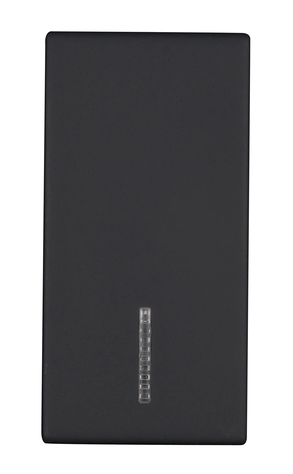 Schalterabdeckung mit Linse 1M, schwarz (10er-Pack)