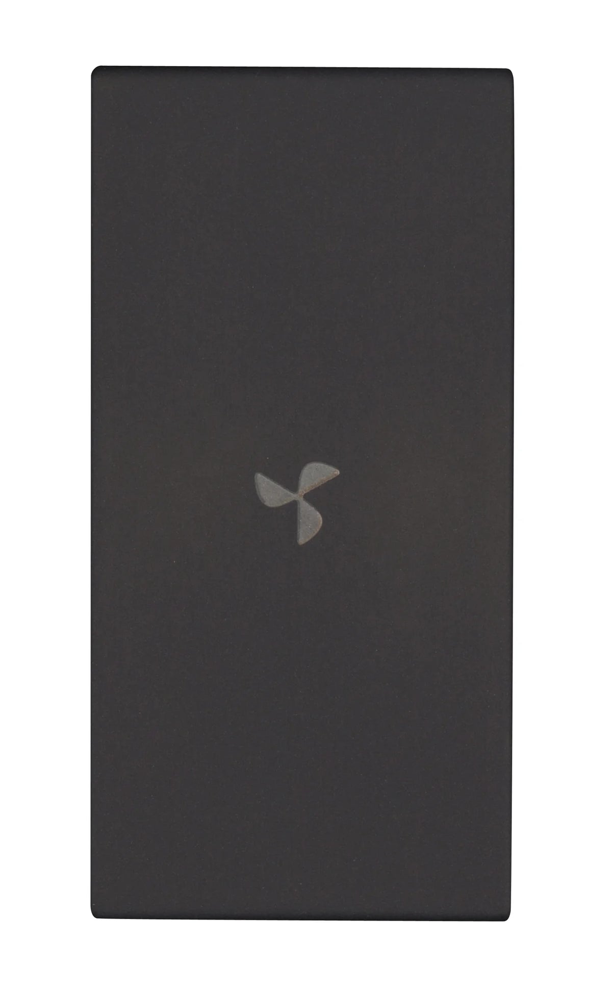Schalterabdeckung mit Lüftersymbol 1M, schwarz (10er-Pack)