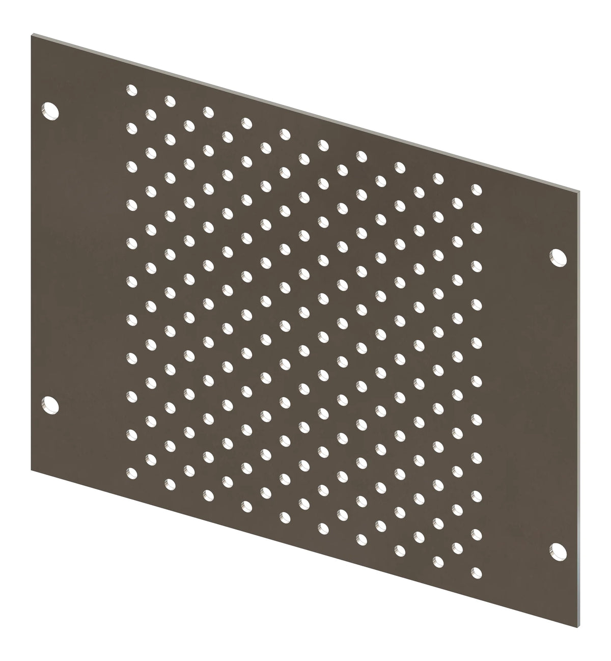 Lochraster Montageplatte Breite 220mm, 3 Modulhöhen hoch