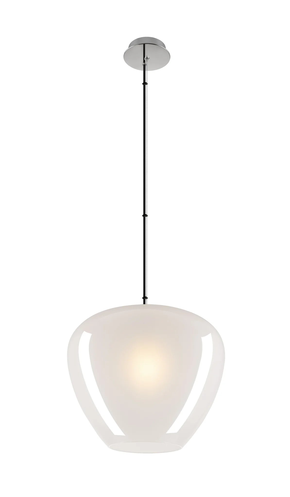 PANTILO CONVEX 40, Pendelleuchte, 150cm, E27, max. 40W, weiß