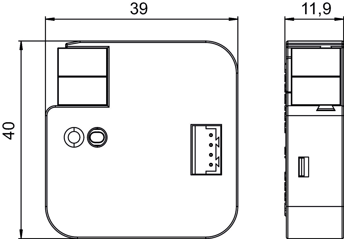 THEBEN Gateway KNX UP 24V LED IP20 AC IR1 KNX