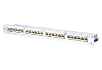 METZ CONNECT Patchpanel 24Ports 1HE Cat6 130856-E 24Ports Schirm