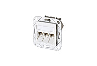 METZ CONNECT Anschlussdose Cat6A 3xRJ45 1309131127-E ver-ws Kanaleinb schräg