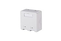 METZ CONNECT Modulaufnahme 2f rws schräg 1309150002KE Kanaleinb m.Staubschutz