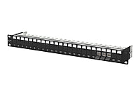 METZ CONNECT Patchpanel 24Ports 1HE 130B11P0-BK-E 24Ports Cat6A Schirm