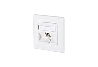 METZ CONNECT Anschlussdose Cat6A 1xRJ45 130B12D11027-E ver-ws Kanaleinb schräg