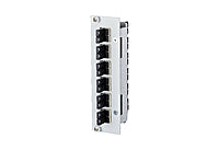 METZ CONNECT LWL-Frontplatte 6f E2000c 15024A5A06-E Hutschiene max:6f