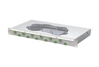 METZ CONNECT LWL-Patchpanel APC 12f LC-D 1504597612-F 482,6mm(19), 1HE OS2