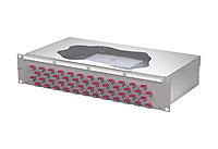 METZ CONNECT LWL-Patchpanel 48f LC-D OM4 1504877548-E 482,6mm(19), 2HE max:48f