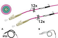 METZ CONNECT LWL-Patchkabel LC 50/125 vi 152U127JJ5040G OM4 40m