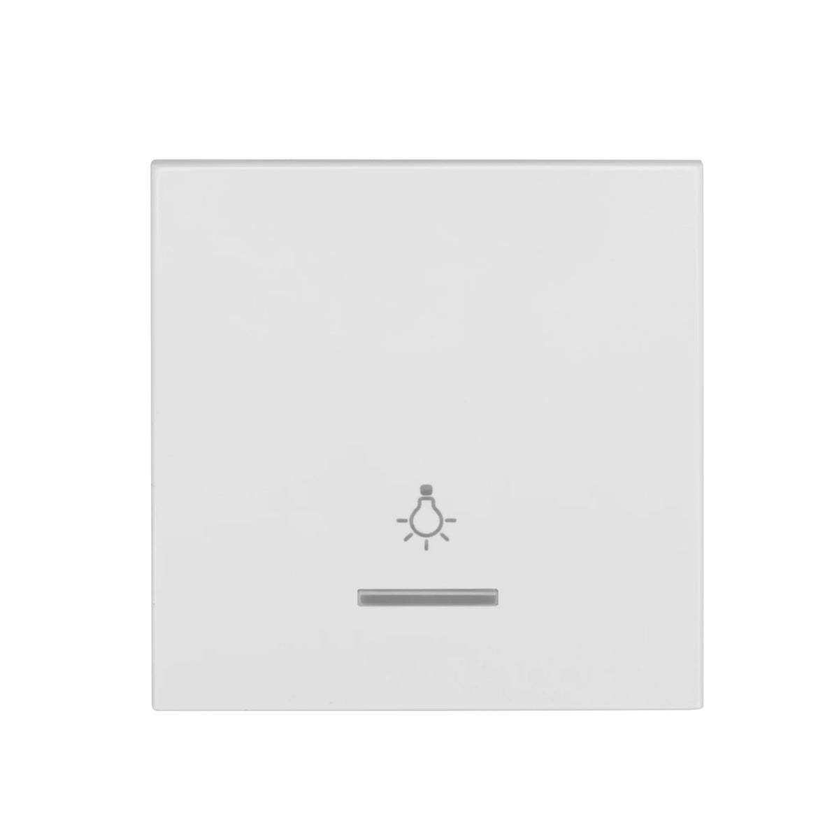 Wippe 50 mit transparenter Linse, Symbol Licht, weiß (10er-Pack)