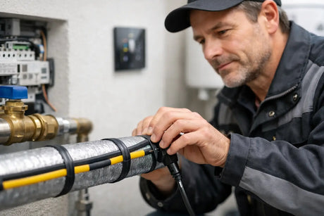Heizband für Wasserleitung sicher installieren