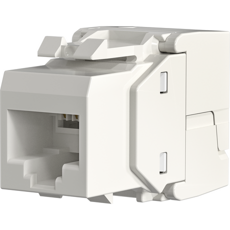 RJ45 Keystone Modul Cat 6 in Weiss zum Auflegen von Netzwerkdosen