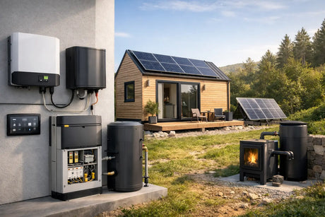 Tiny House off-grid mit PV, Speicher und Heizung autark