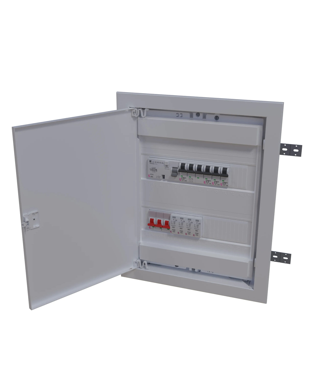 ETI Kleinverteiler bestückt 306x399x87mm UP2 L S 1FI 1x3B16 5xB16 63A Kst IP40