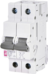 ETI Leitungsschutzschalter AC B 10A 1+N P6, 1-polig+N, B10, 6kA 240V 2TE IP20