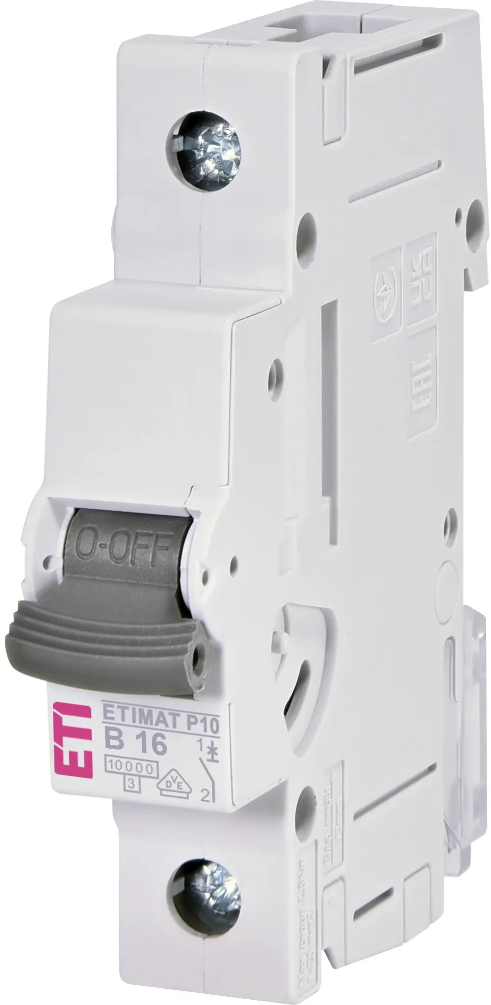 ETI Leitungsschutzschalter AC B 16A 1p ETIMAT P10 1p B16 230V 1TE 50-60Hz IP20