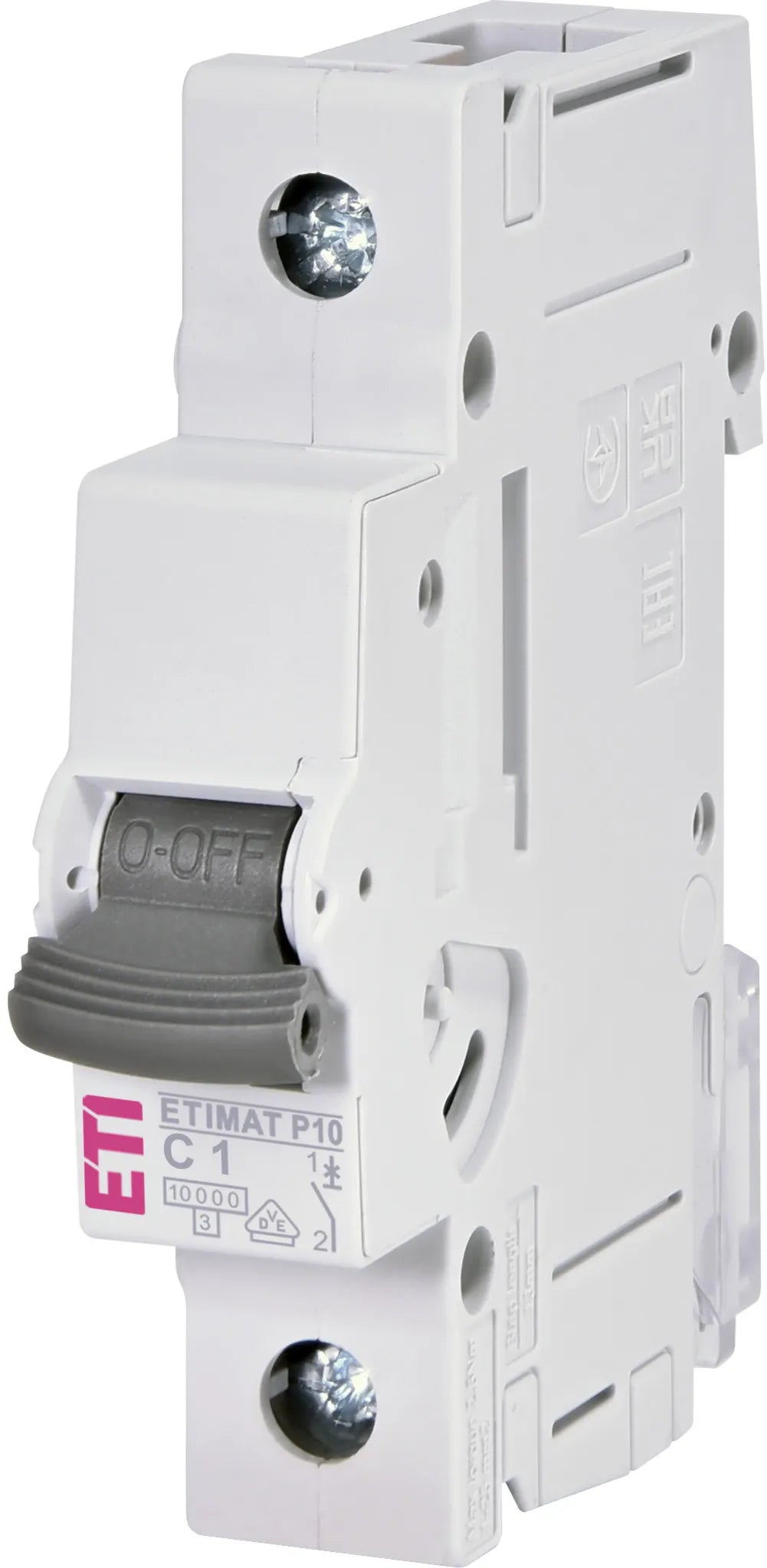 ETI Leitungsschutzschalter AC C 1A 1p ETIMAT P10 1p C1 240V 1TE 50-60Hz IP20