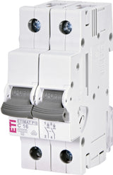 ETI Leitungsschutzschalter AC C 16A 2p ETIMAT P10 2p C16 415V 2TE 50-60Hz IP20