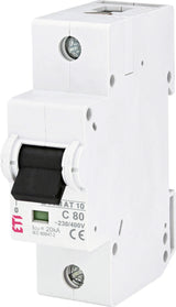 ETI Leitungsschutzschalter UC C 80A 1p ETIMAT 10 1p C80 400V 1TE 50Hz IP20