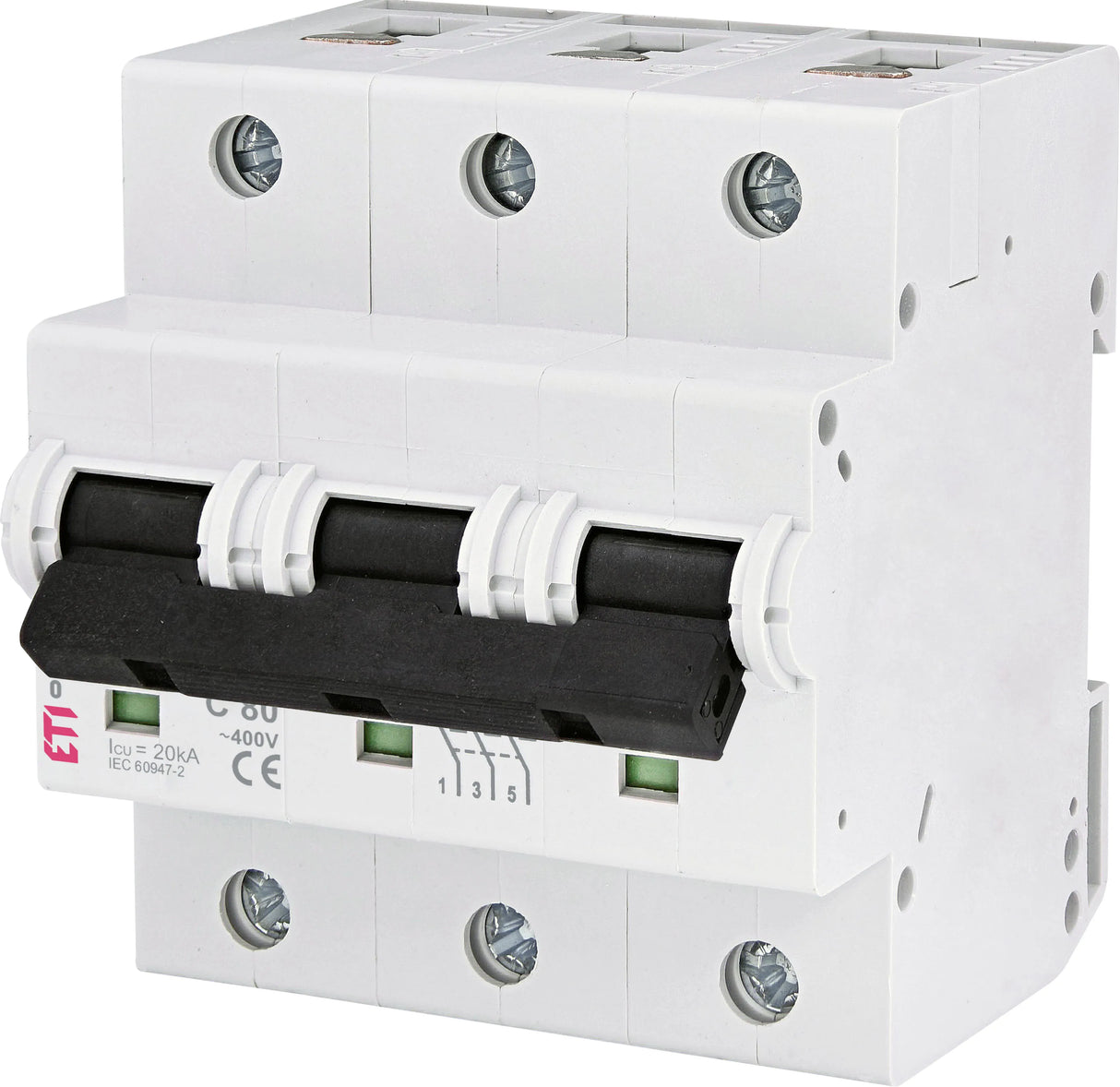 ETI Leitungsschutzschalter UC C 80A 3p ETIMAT 10 3p C80 400V 3TE 50Hz IP20