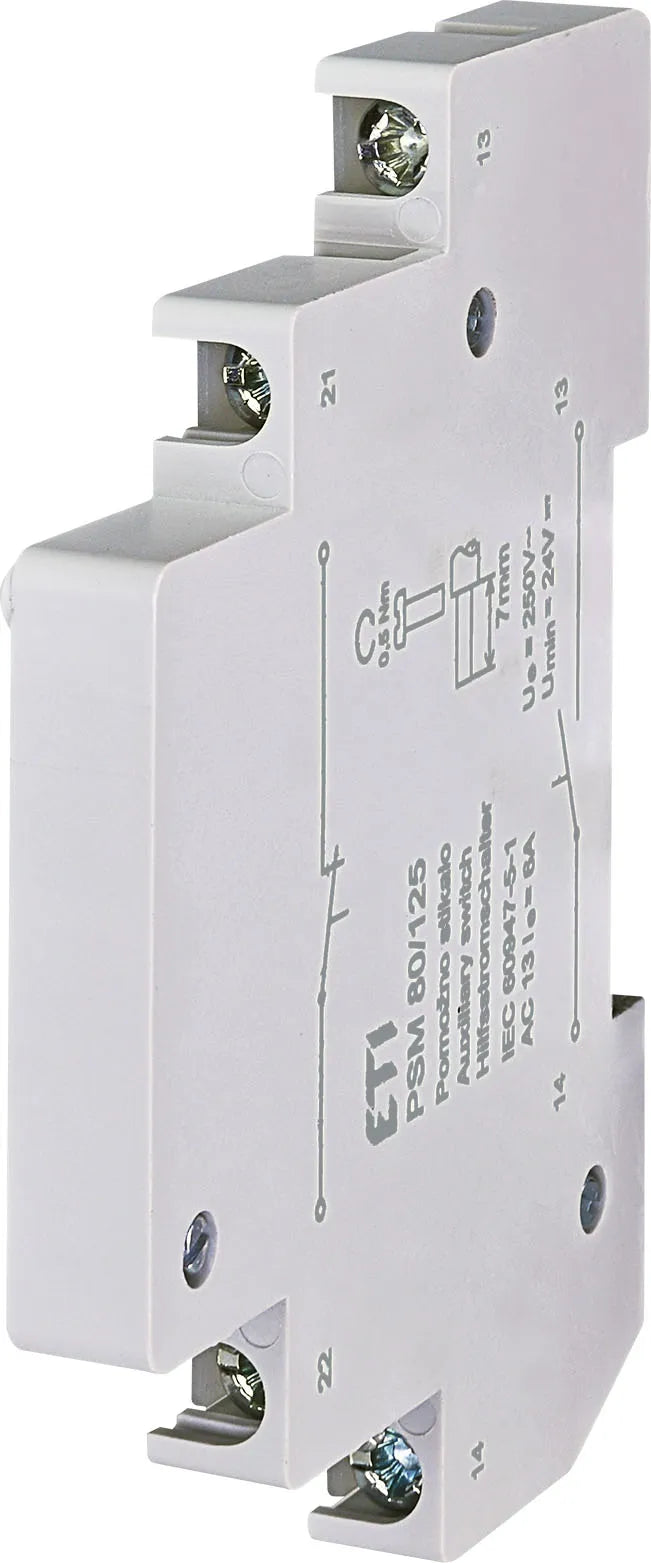 ETI Hilfsschalter 1S 1Ö 6A 230V 0,5TE PSM ETIMAT 80/125 Leitungsschutzschalt