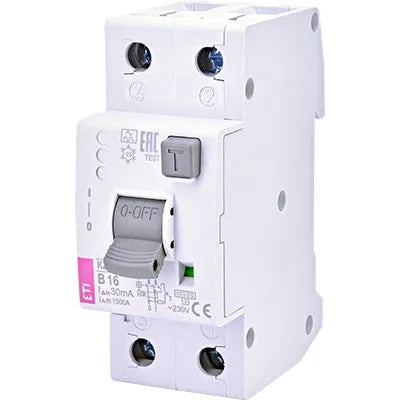 ETI FI/LS-Schutzschalter B15 1p+N 0,03A KZS-2M2p A B15/0.03 A 2TE 2p 230V