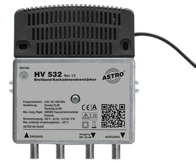 1 GHz Breitbandverstärker 32 dB / 106 dBuV Vorweg