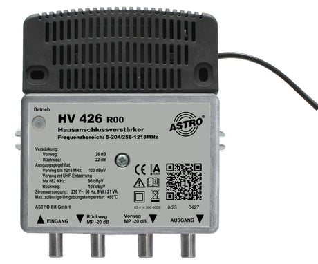 1,2 GHz Breitbandverstärker 26 dB / 96 dBuV Vorweg