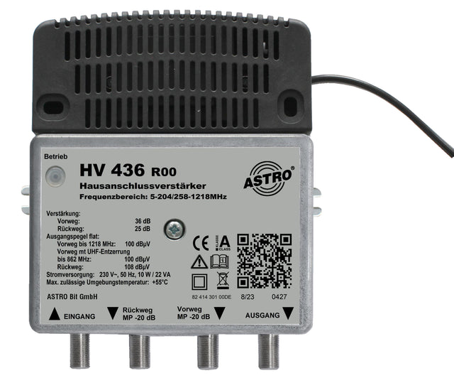 1,2 GHz Breitbandverstärker 36 dB / 100 dBuV Vorweg