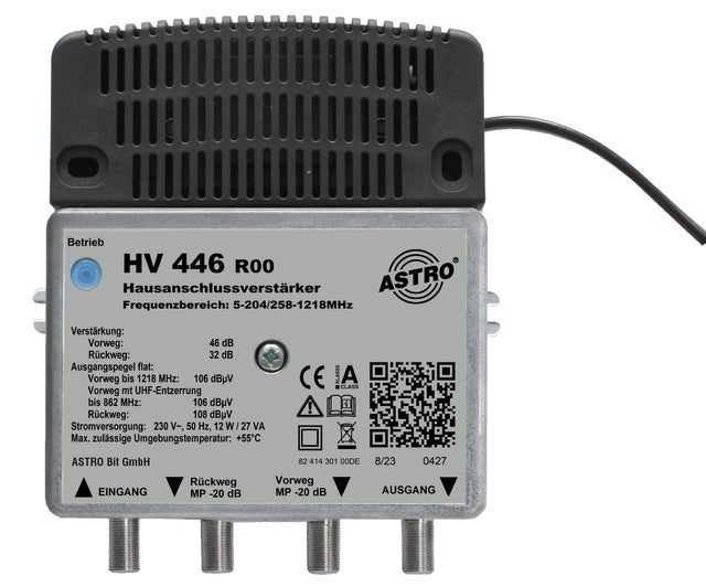 1,2 GHz Breitbandverstärker 46 dB / 106 dBuV Vorweg