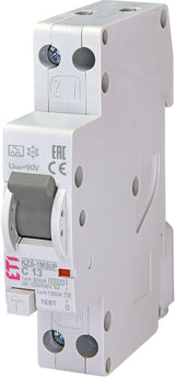ETI FI/LS-Schutzschalter C13 1p+N 0,03A KZS-1M-SUP 1p+N A C13/0.03 6kA A 1TE 1p