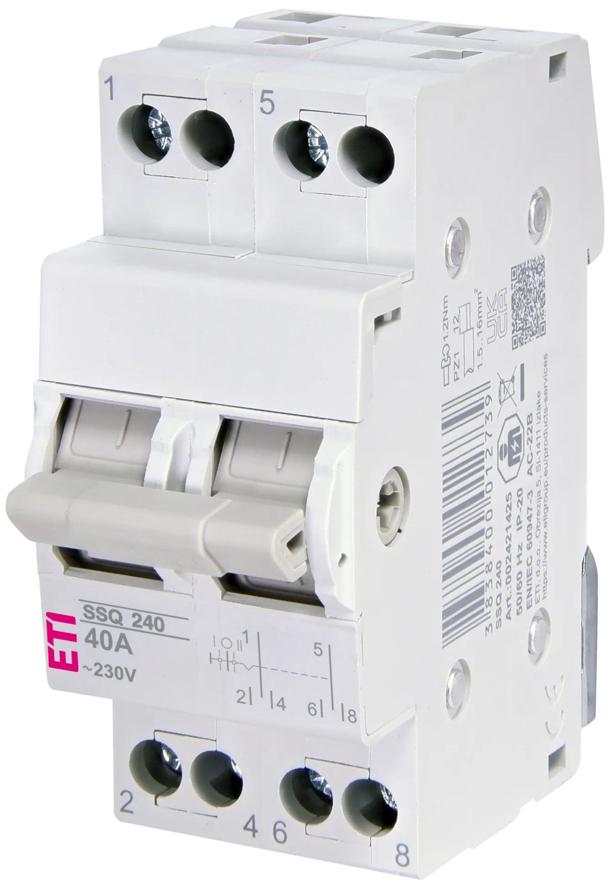 ETI Wechselschalter REG 2W 40A 400V 2TE SSQ 240
