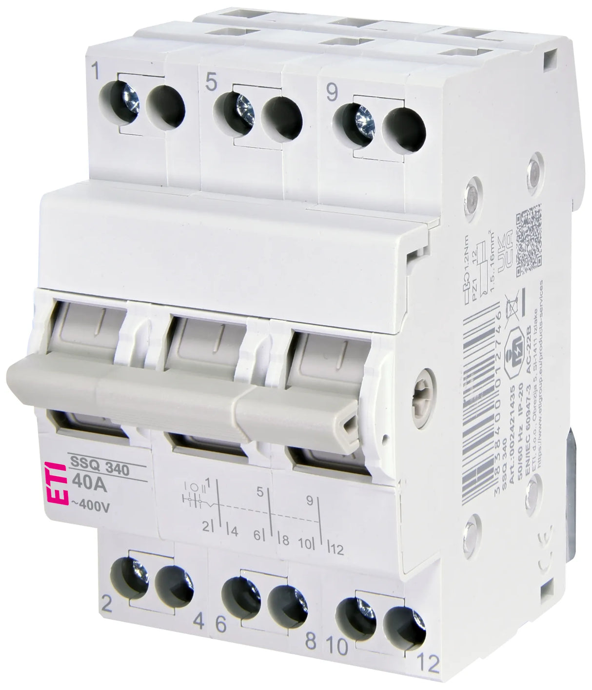 ETI Wechselschalter REG 3W 40A 400V 3TE SSQ 340