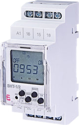 ETI Schaltuhr digi 196-253VAC 2kan 2TE SHT 1/2 230V REG 24h Prog